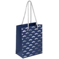 Пакет подарочный 11x6x15 см бумажный Золотая сказка Man Style синий - фото