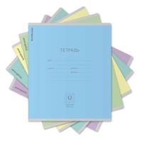 Тетрадь школьная А5 12 листов в крупную клетку Erich Krause Классика цвет в ассортим. (уп. 10 штук) - фото