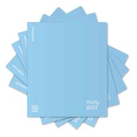 Тетрадь общая А5+ 48 л. в клетку с пласт. обложкой Erich Krause CoverProBook Symbol, голубой - фото