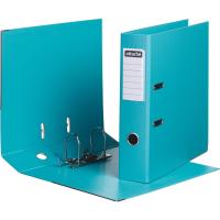 Папка-регистратор А4 75 мм бирюзовая, Attache, бумвинил, с металлическим уголком, карман на корешке