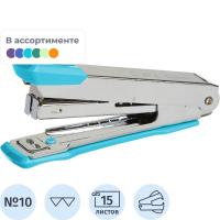 Степлер канцелярский до 15 листов Deli Essential в ассортименте, цена, описание, фото 1 Степлер канцелярский до 15 листов Deli Essential в ассортименте - фото