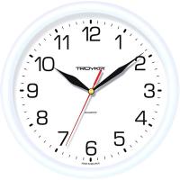 Часы настенные Troyka 21210213, размер 245х245х36 мм, пластиковые, цвет белый - фото