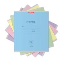 Тетрадь школьная А5 12 листов в частую косую линейку Erich Krause Классика (обложка в ассортименте) - фото