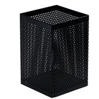 Подставка-стакан для канцелярских принадлежностей Deli черная 7.2x7.2x10.8 см - фото