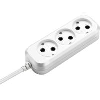 Удлинитель на 3 розетки 1.5 метра Buro BU-PSL3.1/W белый (пакет ПЭ) - фото
