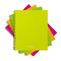 Тетрадь общая А5+ 60 листов в клетку на спирали Erich Krause Neon в ассортименте - фото