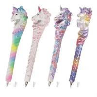 Ручка шариковая синяя 0.5 мм фигурная Brauberg Единороги в ассортименте - фото