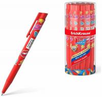 Ручка шариковая синяя 0.7 мм автоматическая Erich Krause ColorTouch Sweet Love - фото