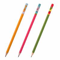 Карандаш чернографитный HB заточенный Юнландия Зверушки цвет корпуса в ассортименте - фото