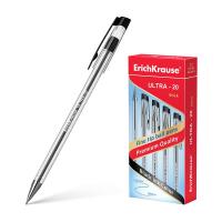 Ручка шариковая черная 0.7 мм ErichKrause ULTRA-20 Stick Classic, Ultra Glide Technology - фото