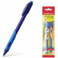 Ручка шариковая синяя 0.35 мм ErichKrause ErgoLine Kids, Ultra Glide Technology (в пакете по 2 шт) - фото