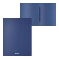 Скоросшиватель пластиковый A4 до 150 листов с пружинным механизмом Erich Krause Matt Classic синий - фото