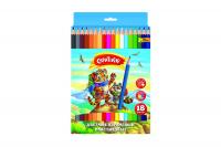 Карандаши цветные 18 цветов шестигранные Creativiki - фото