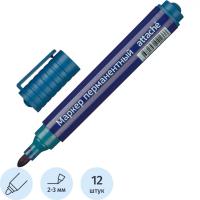 Маркер перманентный синий Attache Economy (толщина линии 2-3 мм) - фото