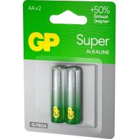 Батарейки GP Super пальчиковые алкалин. блистер 2 штуки - фото