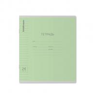 Тетрадь школьная А5+ 24 листа в линейку Erich Krause Классика Visio зеленая - фото