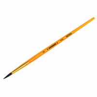 Кисть белка №3 круглый пучок ЮНЛАНДИЯ - фото