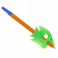 Ручка-тренажер шариковая синяя 0.7 мм для левшей Уник-Ум - фото