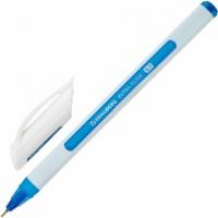 Ручка шариковая синяя 0.35 мм Brauberg Extra Glide Soft White - фото