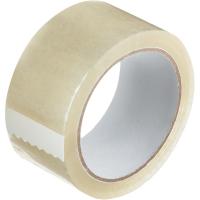 Клейкая лента упаковочная 48 мм x 100 м, 47 мкм, прозрачная - фото