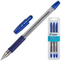 Ручка шариковая синяя 0.32 мм Pilot BPS-GP-F (уп. 3 шт) - фото