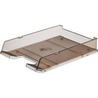 Лоток для бумаг горизонтальный тонированный Han с индексным окном - фото