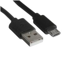 Кабель micro USB - USB 2.0 Type-A  Aceline круглый черный 2 м - фото