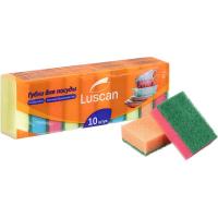 Губки для мытья посуды Luscan Мини 80х50х26мм 10 шт/уп - фото