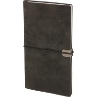 Еженедельник датированный нестандарт (175х95) искусственная кожа 64 л Escalada чёрный с фикс.рез. - фото