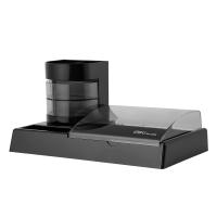 Подставка-органайзер для канцелярских принадлежностей 7 отделений Deli черная 26.2x13.3x7.4 - фото