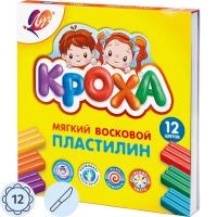 Пластилин восковой Луч Кроха 12 цветов 180 грамм со стеком, цена, описание, фото 1 Пластилин восковой Луч Кроха 12 цветов 180 грамм со стеком - фото