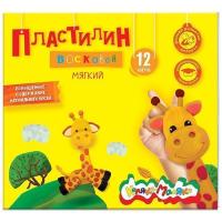 Пластилин восковой Каляка-Маляка 12 цветов 180г со стеком, цена, описание, фото 1 Пластилин восковой Каляка-Маляка 12 цветов 180г со стеком - фото