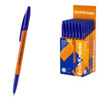 Ручка шариковая синяя 0.7 мм Erich Krause Slender Stick Orange, Super Glide Technology - фото