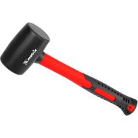 Киянка резиновая 225 г Matrix черная резина фибергласовая рукоятка  - фото