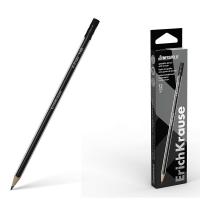 Карандаш чернографитный HB трехгранный с ластиком ErichKrause MEGAPOLIS - фото