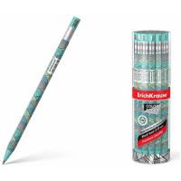 Карандаш механический 2.0 мм НВ с точилкой Erich Krause ColorTouch Emerald Wave разноцветный корпус - фото