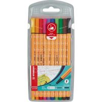 Набор линеров 10 цветов 0.4 мм Stabilo Point - фото