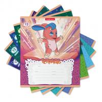 Тетрадь школьная А5+ 12 листов, ErichKrause Волшебный друг, клетка - фото