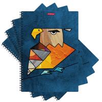 Тетрадь общая А4 80 листов в клетку Erich Krause Birds облож. в ассортименте - фото