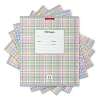 Тетрадь школьная А5 24 листа в линейку Erich Krause Новая шотландка - фото