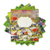 Тетрадь школьная А5 24 листа в линейку Erich Krause Цветущие луга (обложка в ассортименте) - фото