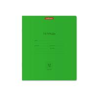 Тетрадь школьная А5+ 12 листов в клетку ErichKrause Классика Neon зеленая - фото