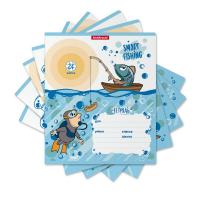 Тетрадь школьная А5 24 листа в клетку Erich Krause Fish Story (обложка в ассортименте) - фото