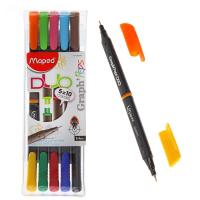 Набор линеров двухсторонних 10 цветов 0.4 мм Maped Graph Pep's - фото