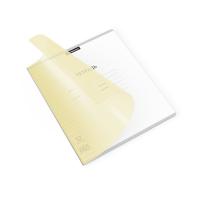 Тетрадь школьная А5+ 12 листов в линейку с желтой обложкой Erich Krause Классика CoverPrо Pastel - фото