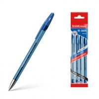 Ручка гелевая синяя 0.4 мм ErichKrause R-301 Original Gel Stick (в пакете по 4 шт) - фото