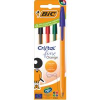 Набор шариковых ручек 4 цвета 0.35 мм BIC Orange - фото