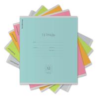 Тетрадь школьная А5+ 12 листов в клетку Erich Krause Классика Nature Colors в ассортименте - фото