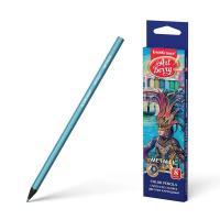 Карандаши цветные 8 цветов шестигранные Erich Krause ArtBerry Metallic - фото