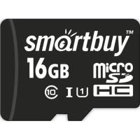 Карта памяти SmartBuy microSDHC 16Gb UHS-I Cl10 с адаптером - фото